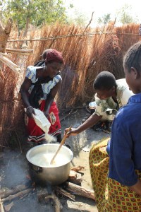 Guardians cooking at nutrition