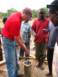 Volunteer and borehole drilling