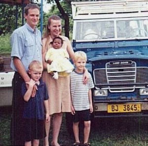 Andrew and Frances Barr with their children